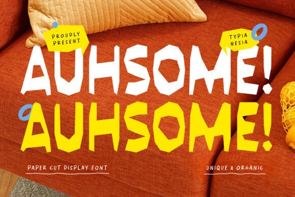 Auhsome: A Playful Display Font for Editorial Design
