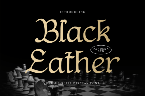 Black Eather: A Vintage Display Serif for Luxury Crafts