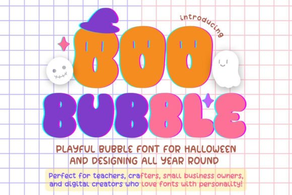 Boo Bubble: The Playful Display Font for Kawaii Branding