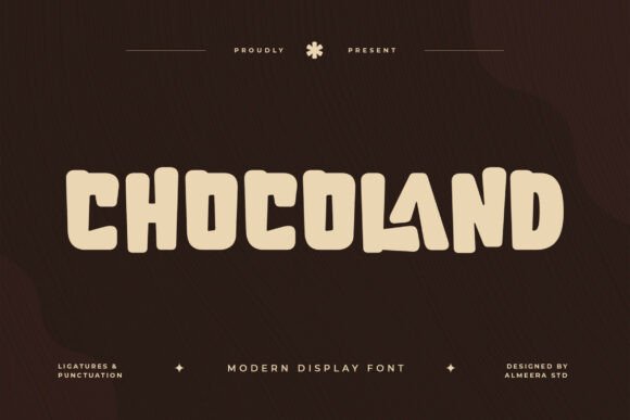 Chocoland: A Sweet Display Font for Modern Branding