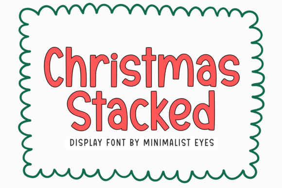 Christmas Stacked: The Perfect Holiday Display Font for Branding