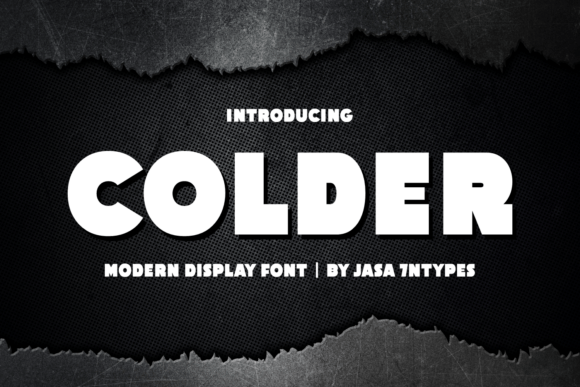 Colder: The Bold Display Font That Commands Attention