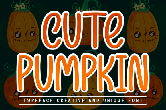 Cute Pumpkin: A Playful Display Font for Seasonal Branding