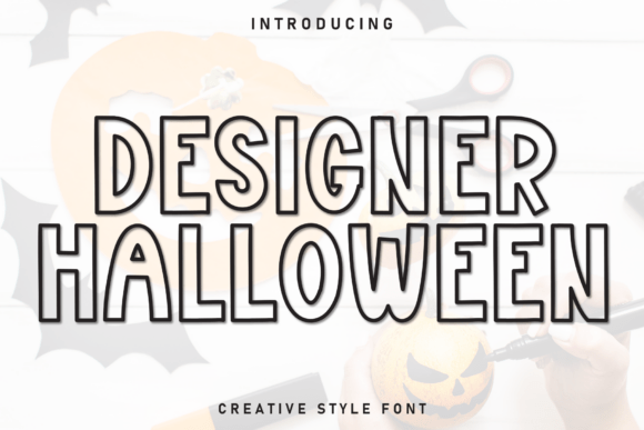 Designer Halloween: A Modern Display Font for Creative Branding