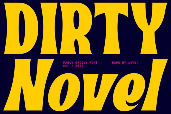 Dirty Novel: A Bold Display Typeface for Editorial Design