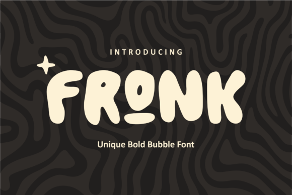 Fronk: The Playful Bubble Font for Handmade Creators