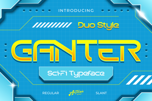 Ganter: The Ultimate Sci-Fi Display Font for Futuristic Campaigns