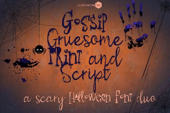 Gossip Gruesome Duo: The Premium Display Typeface for Digital Creators