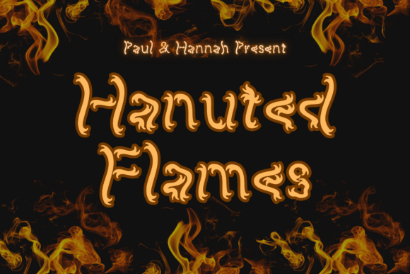 Halloween Website Design with Haunted Flames Display Font