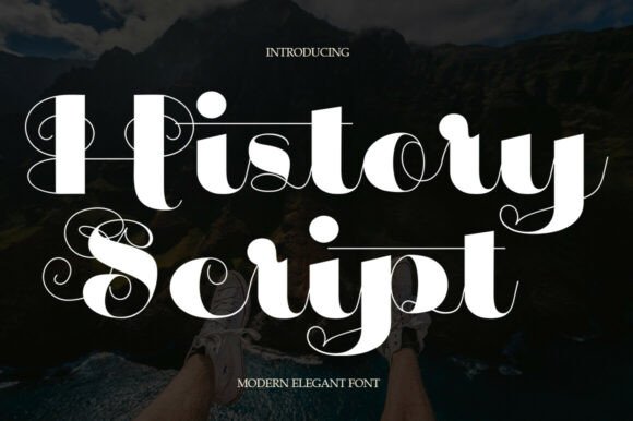 History Script: A Premium Display Font for Handmade Branding