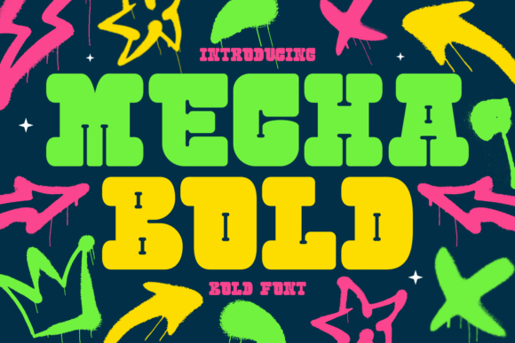 Mecha Bold: A Vibrant Typeface for Retro-Futuristic Branding