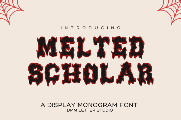 Melted Scholar: The Drip Varsity Typeface for Bold Campaigns