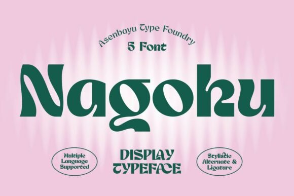 Nagoku: The Retro Display Font for Modern Branding Projects