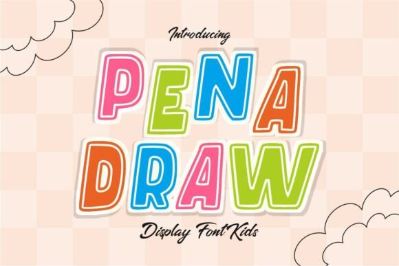 Pena Draw: The Perfect Contemporary Font for Kids' Crafts