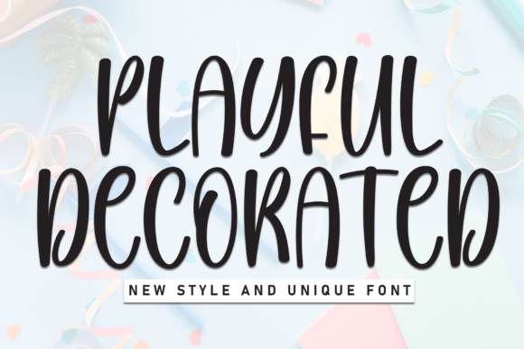 Playful Decorated: A Unique Display Font for Editorial Design