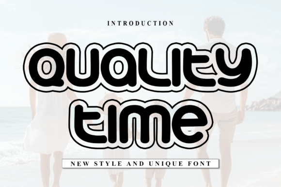 Quality Time: A Retro Rounded Display Font for Makers