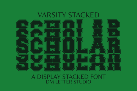 Scholar Varsity Stacked: A Premium Display Font for Editorial Design
