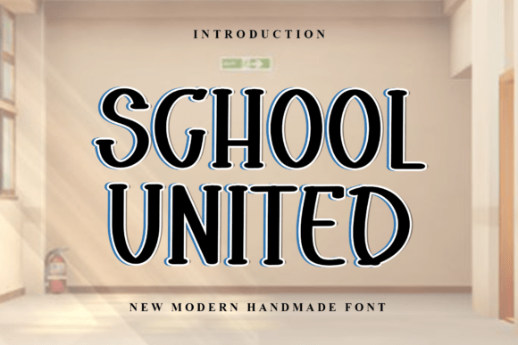 School United: The Friendly Display Font for Modern Web Design