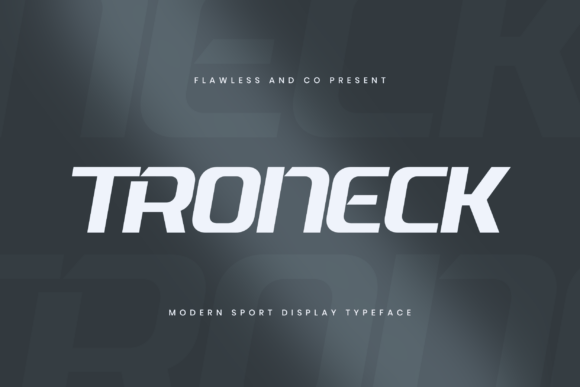 Troneck: The Bold Display Font for High-Impact Design