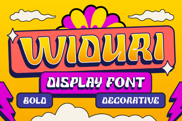 Widuri: A Bold Retro Display Font for Modern Editorial Design