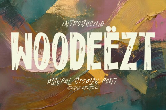 Woodeezt: The Bold Display Font for Creative Projects
